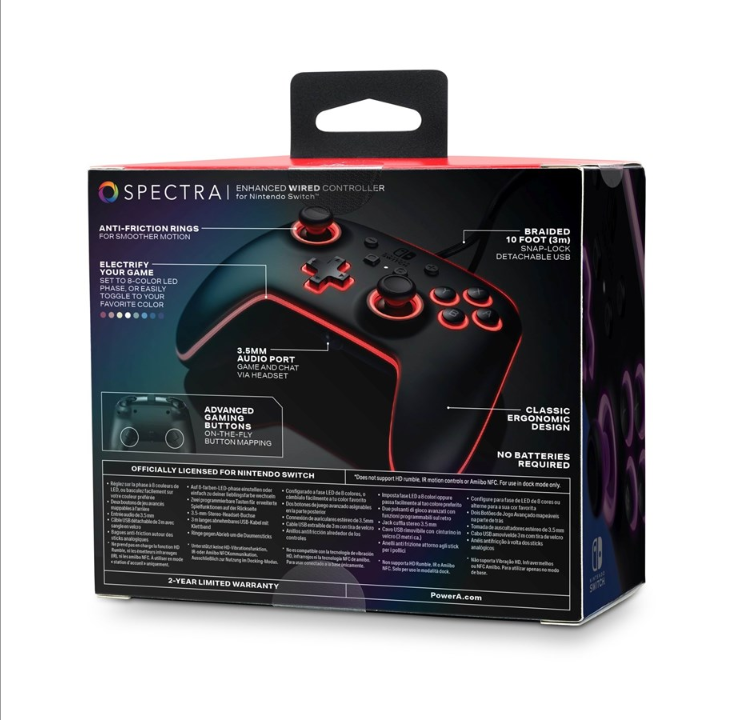 PowerA Spectra Enhanced Wired Controller for Nintendo Switch - Gamepad - Nintendo Switch