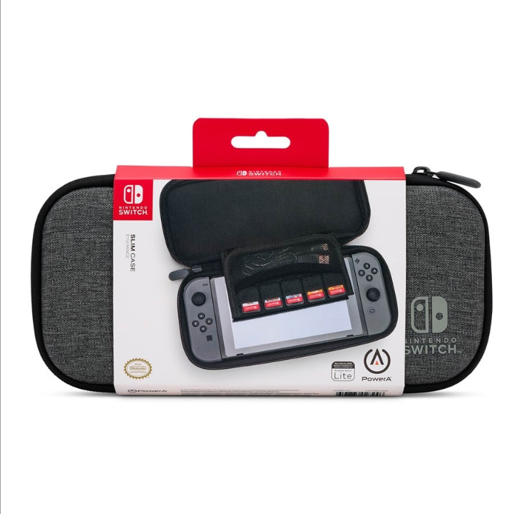 PowerA Thin protective case for Nintendo Switch or Nintendo Switch Lite - Charcoal - Bag - Nintendo Switch