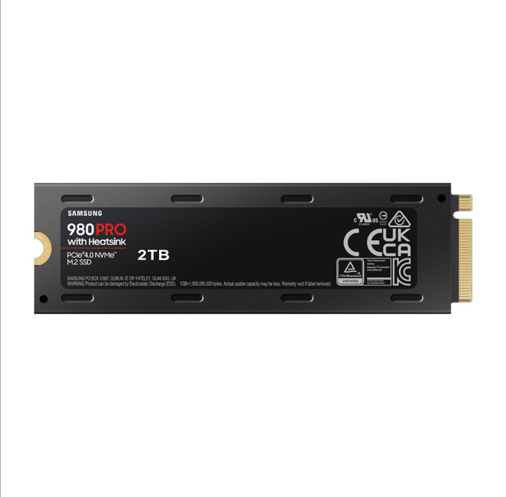 Samsung 980 Pro SSD - 2TB - With heat spreader - M.2 2280 - PCIe 4.0