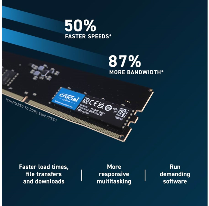 Crucial DDR5-4800 C40 SC - 16GB