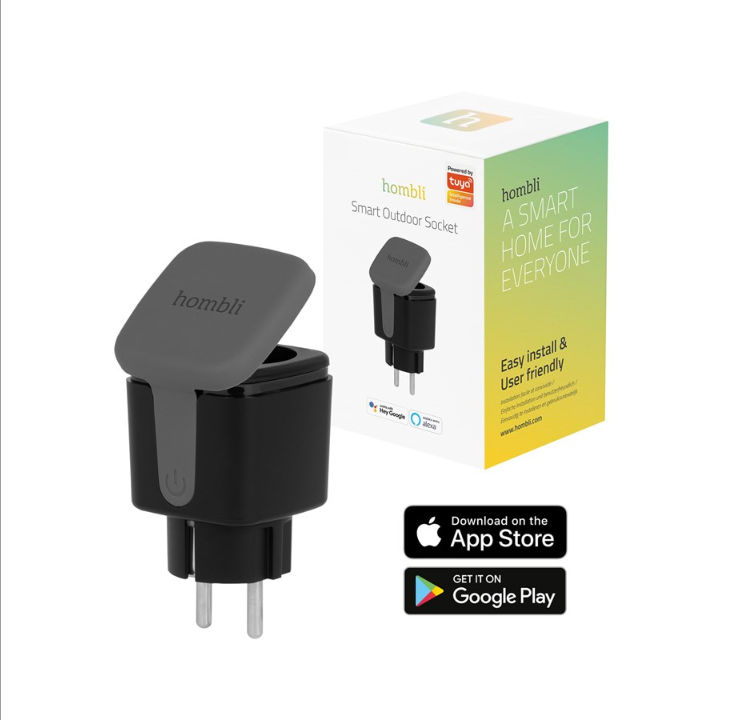 Hombli Smart Outdoor Socket Black