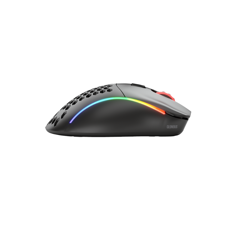 Glorious Model D- Wireless - Matte Black - Gaming mouse - Optic - 6 buttons - Black with RGB light