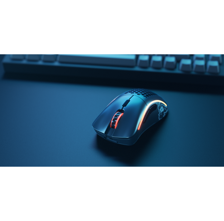 Glorious Model D- Wireless - Matte Black - Gaming mouse - Optic - 6 buttons - Black with RGB light