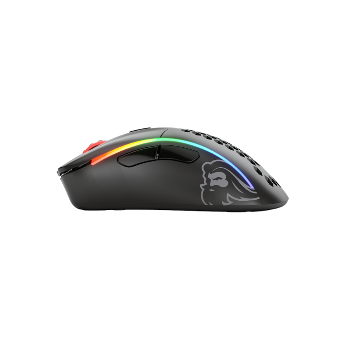 Glorious Model D- Wireless - Matte Black - Gaming mouse - Optic - 6 buttons - Black with RGB light