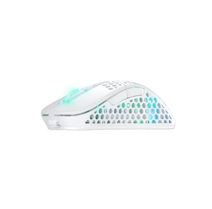 ماوس ألعاب Xtrfy M4 لاسلكي RGB - أبيض - ماوس ألعاب - بصري - 6 أزرار - أبيض مع إضاءة RGB