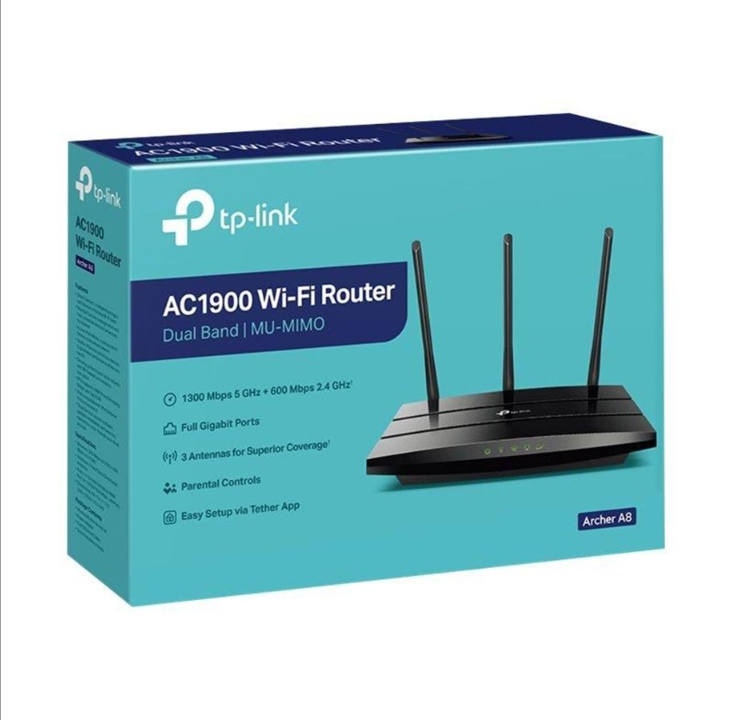 TP-Link Archer A8 - Wireless router 802.11a/b/g/n/Wi-Fi 5 Wave 2