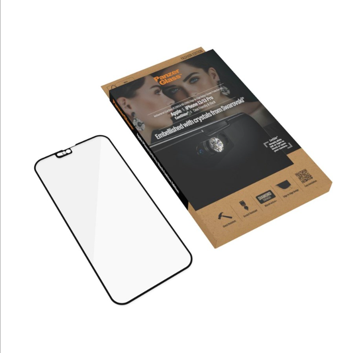 PanzerGlass Apple iPhone 13 / 13 Pro CamSlider Fashion Swarovski Edition Case Friendly - Black