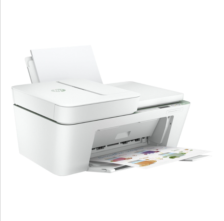 HP DeskJet Plus 4122e طابعة نافثة للحبر الكل في واحد متعددة الوظائف مع فاكس - ملونة - حبر