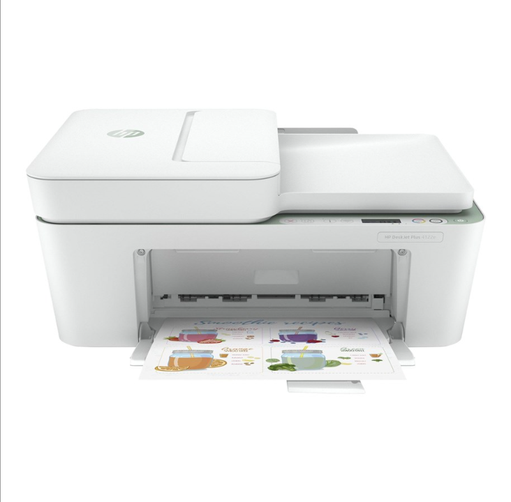 HP DeskJet Plus 4122e All-in-One Inkjet Printer Multifunction with Fax - Color - Ink