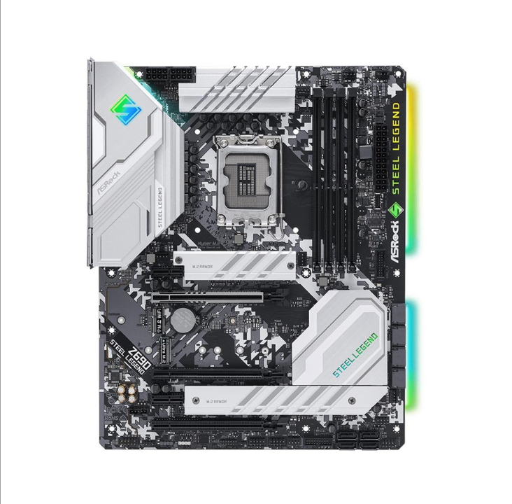 ASRock Z690 Steel Legend Motherboard - Intel Z690 - Intel LGA1700 socket - DDR4 RAM - ATX