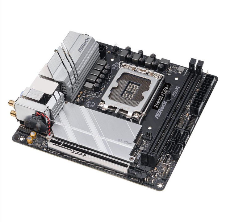 ASRock Z690M-ITX/ax Motherboard - Intel Z690 - Intel LGA1700 socket - DDR4 RAM - ATX