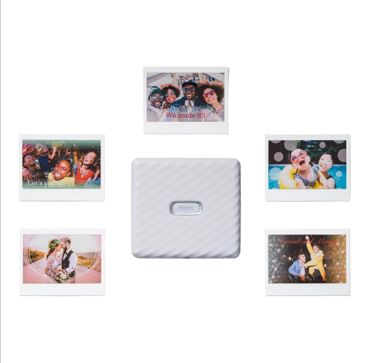 Fujifilm instax Link WIDE - Ash White Photo printer - Color - LED