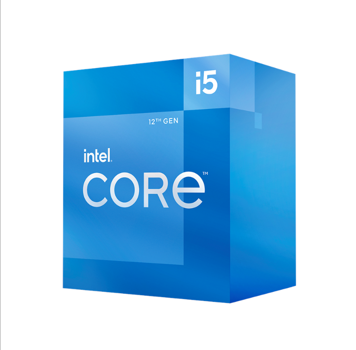 Intel Core i5-12400 Alder Lake CPU - 6 cores - 2.5 GHz - Intel LGA1700 - Intel Boxed (with cooler)