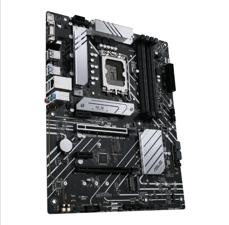 اللوحة الأم ASUS PRIME B660-PLUS D4 - Intel B660 - مقبس Intel LGA1700 - ذاكرة الوصول العشوائي DDR4 - ATX