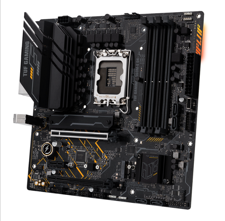 اللوحة الأم ASUS TUF GAMING B660M-E D4 - Intel B660 - مقبس Intel LGA1700 - ذاكرة الوصول العشوائي DDR4 - Micro-ATX