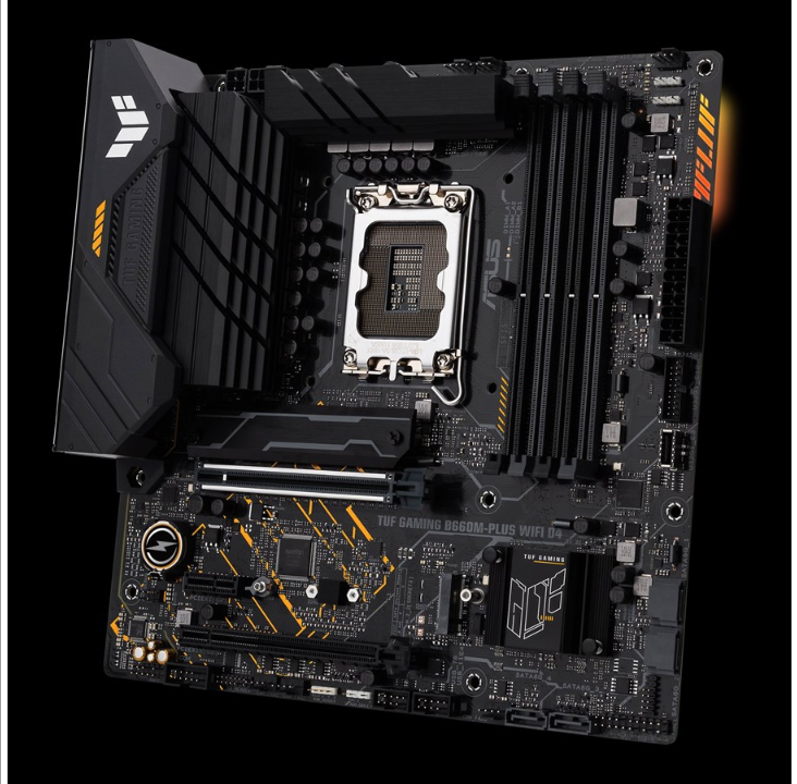 اللوحة الأم ASUS TUF GAMING B660M-PLUS WIFI D4 - Intel B660 - مقبس Intel LGA1700 - ذاكرة الوصول العشوائي DDR4 - Micro-ATX