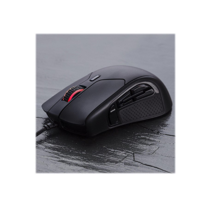 HyperX Pulsefire Raid Gaming - Mouse - 11 buttons - Red