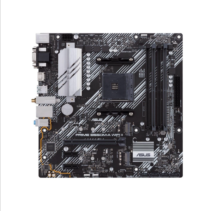 ASUS PRIME B550M-A WIFI II Motherboard - AMD B550 - AMD AM4 socket - DDR4 RAM - Micro-ATX