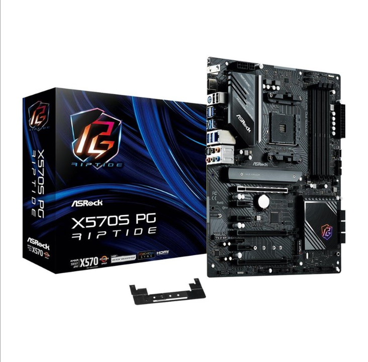 ASRock X570S PG Riptide - motherboard - ATX - Socket AM4 - AMD X570 Motherboard - AMD X570 - AMD AM4 socket - DDR4 RAM - ATX