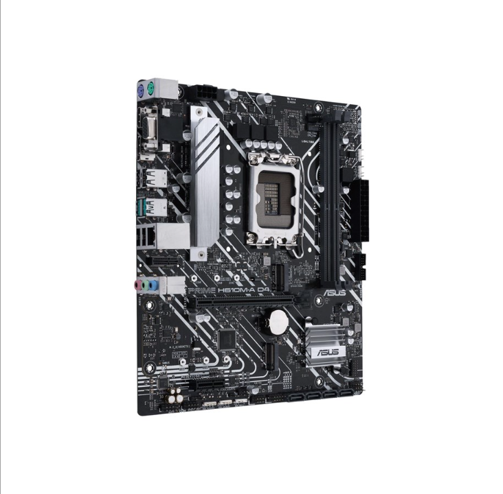 ASUS PRIME H610M-A D4-CSM Motherboard - Intel H610 - Intel LGA1700 socket - DDR4 RAM - Micro-ATX
