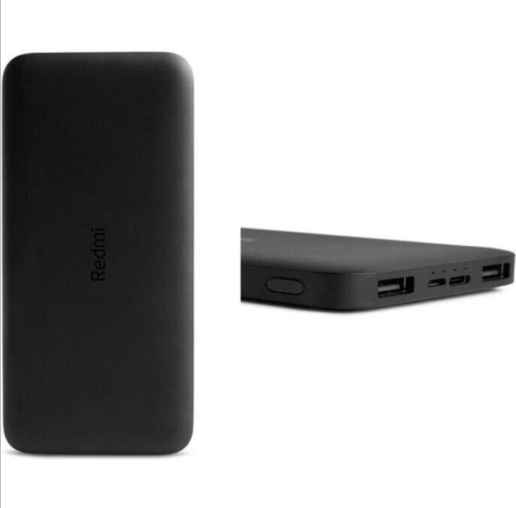 Xiaomi Redmi Power Bank 10000 mAh - Black PowerBank - Svart - 10000 mAh