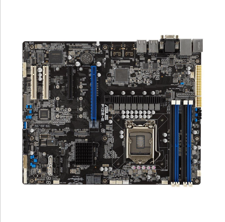ASUS P12R-E Motherboard - Intel C256 - Intel LGA1200 socket - DDR4 RAM - ATX