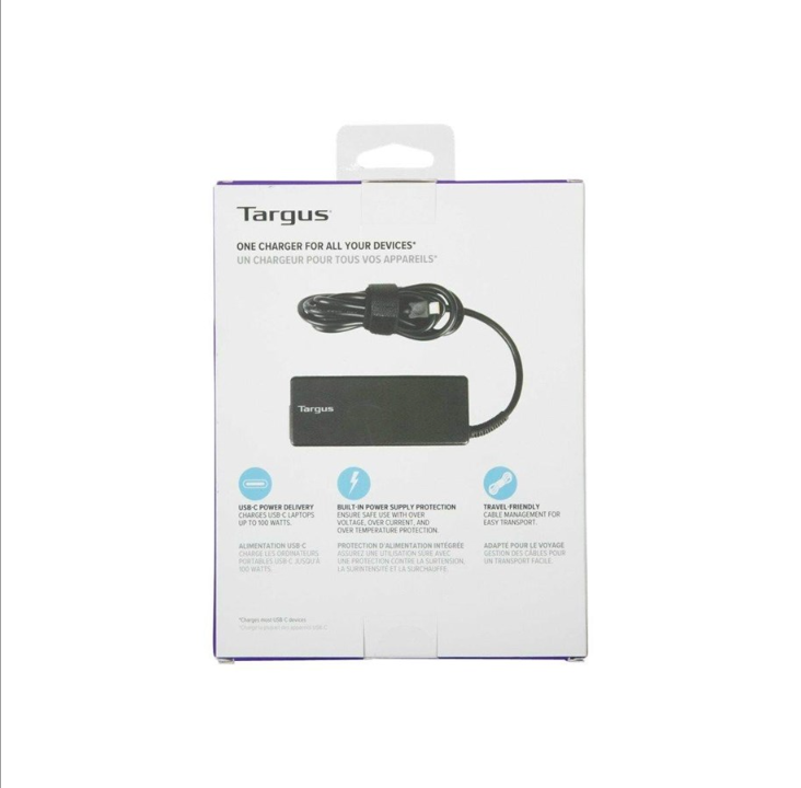 Targus power adapter - USB-C - 100 Watt