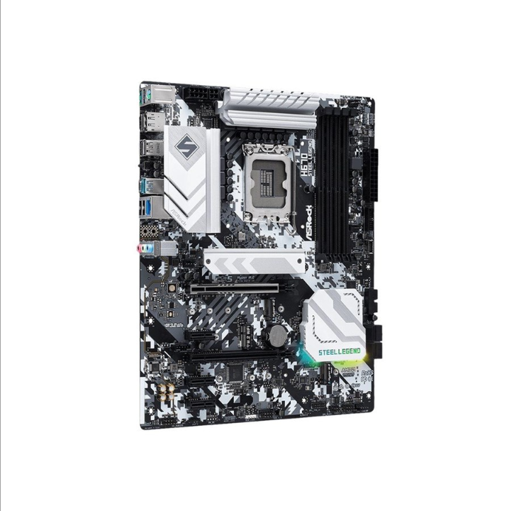 华擎 H670 Steel Legend 主板 - 英特尔 H670 - 英特尔 LGA1700 插槽 - DDR4 内存 - ATX