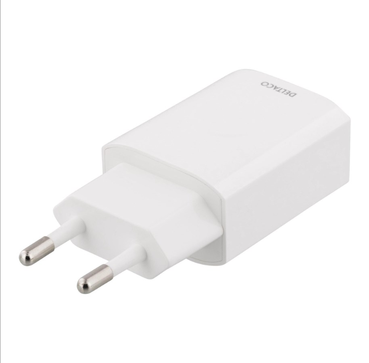 Deltaco USB-AC150 - Power adapter - 12 Watt - 2.4 A (USB) - white