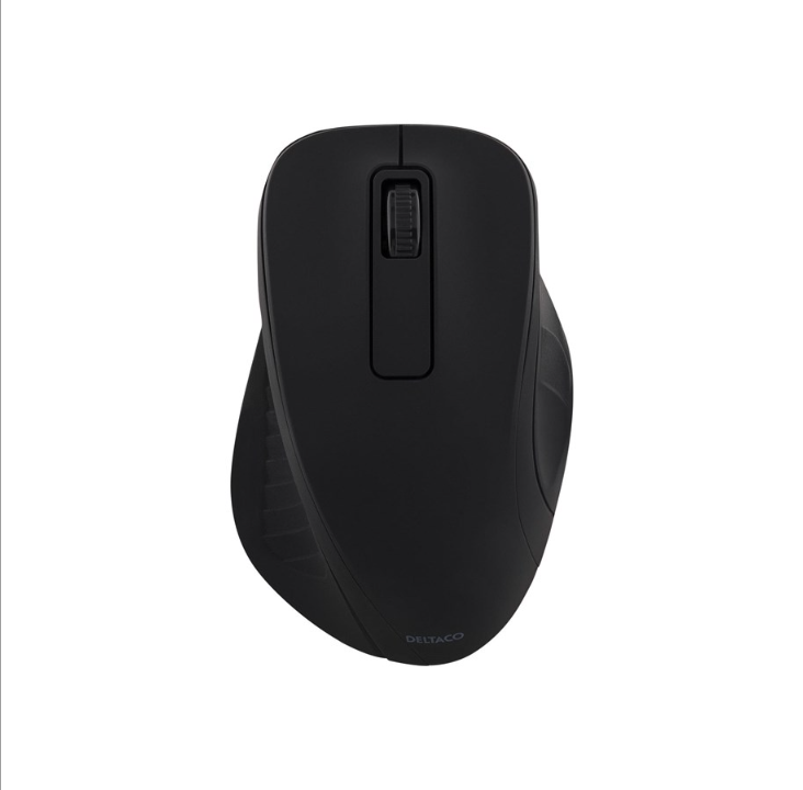 Deltaco MS-710 - Mouse optical 3 buttons wireless USB Black - Mouse - Optic - 3 buttons - Black