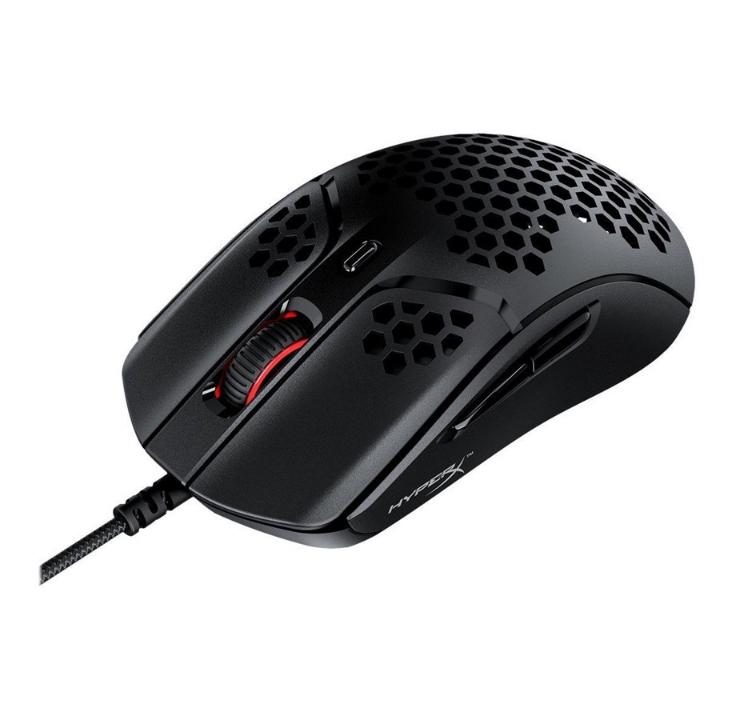 HyperX Pulsefire Haste - ماوس - بصري - 6 أزرار - أسود