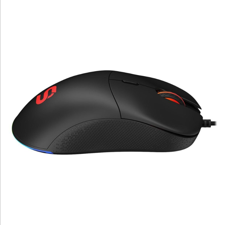 SPC Gear GEM Plus - Mouse - Optic - 6 buttons - Black