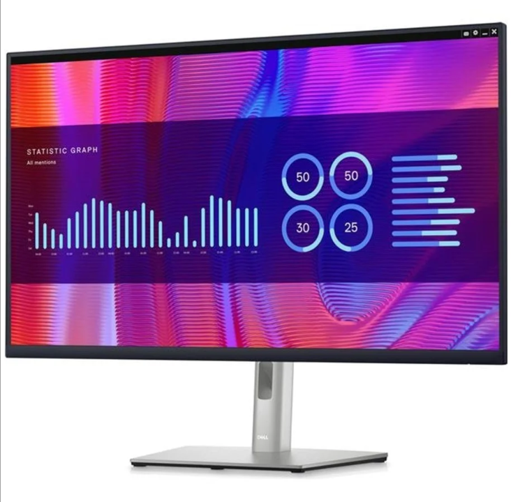 32" Dell P3223DE - 2560x1440 (QHD) - IPS - 90W USB-C HUB - 5 ms - Screen