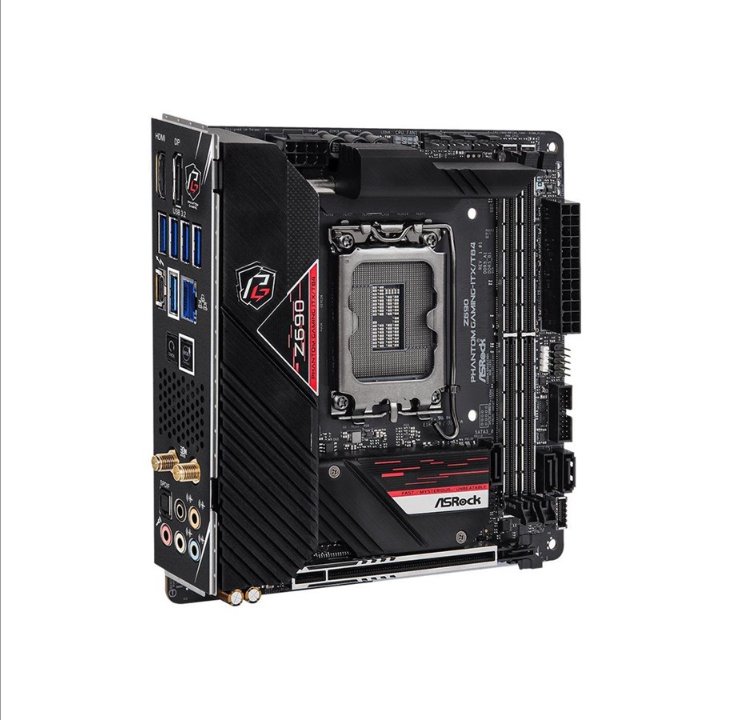 ASRock Z690 Phantom Gaming-ITX/TB4 Motherboard - Intel Z690 - Intel LGA1700 socket - DDR5 RAM - Mini-ITX