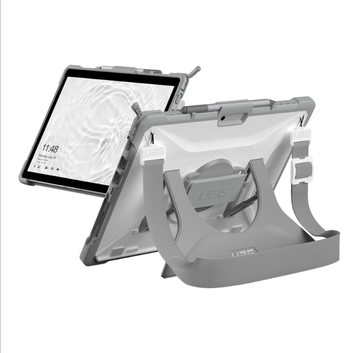 UAG Case for Surface Pro 8 w/Hand & Shoulder Strap - Plasma White/Grey