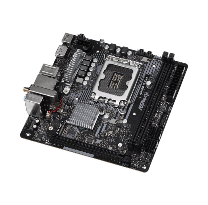 ASRock H610M-ITX/ac - motherboard - mini ITX - LGA1700 Socket - H610 Motherboard - Intel H610 - Intel LGA1700 socket - DDR4 RAM - Mini-ITX