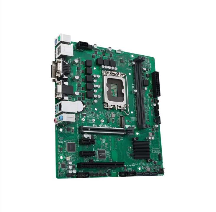 اللوحة الأم ASUS Pro H610M-C-CSM - Intel H610 - مقبس Intel LGA1700 - ذاكرة الوصول العشوائي DDR5 - Micro-ATX