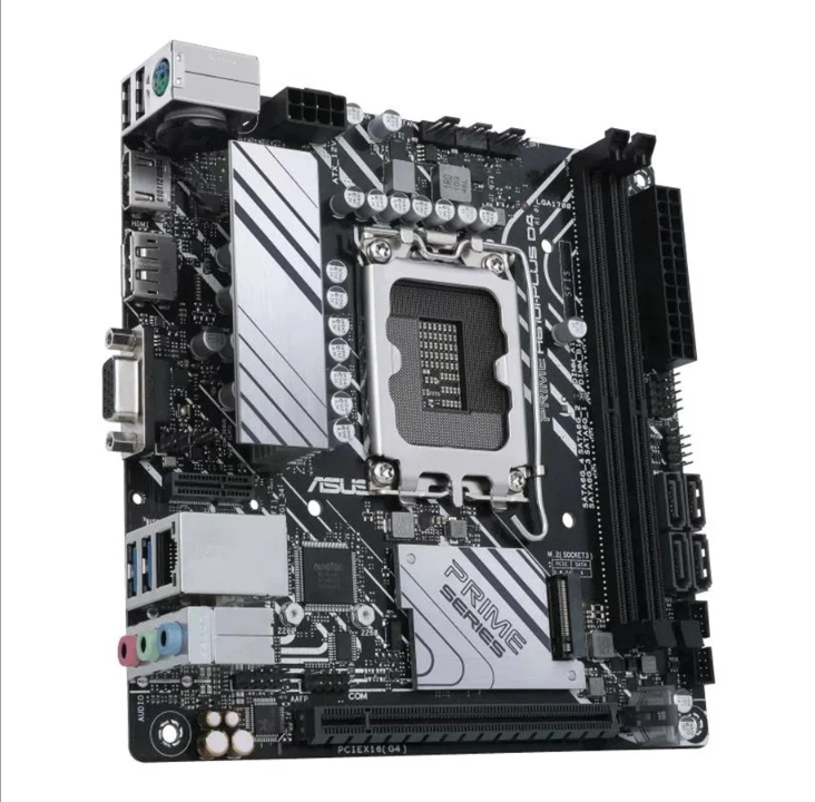 ASUS PRIME H610I-PLUS D4 Motherboard - Intel H610 - Intel LGA1700 socket - DDR4 RAM - Micro-ATX