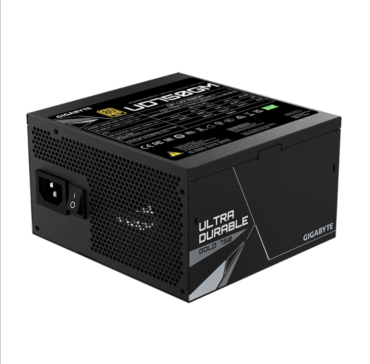 GIGABYTE UD750GM power supply - 750 Watt - 120 mm - 80 Plus Gold certificate