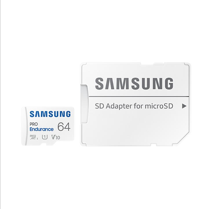 Samsung PRO Endurance microSD/SD - 100MB/s - 64GB