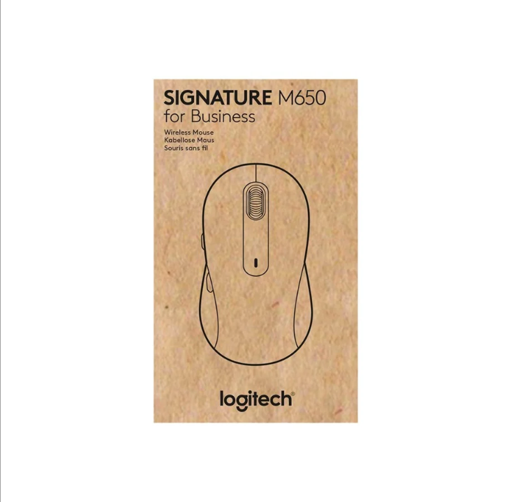 Logitech Signature M650 L for Business - Mouse - 5 buttons - Black