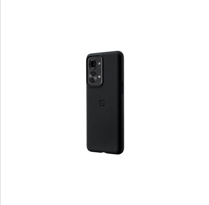 OnePlus Nord 2T 5G 砂岩保险杠保护壳 - 黑色