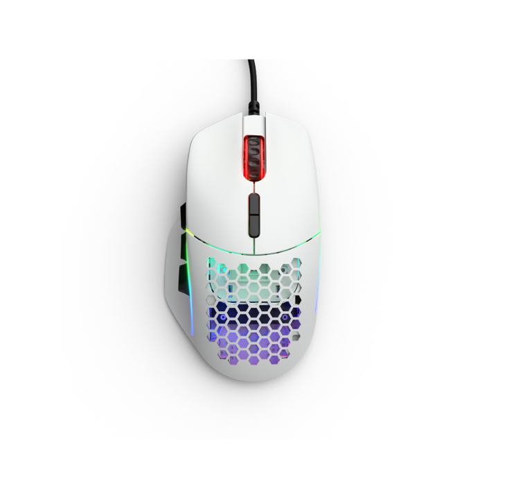 Glorious Model I - White - Gaming mouse - Optic - 9 buttons - White with RGB light