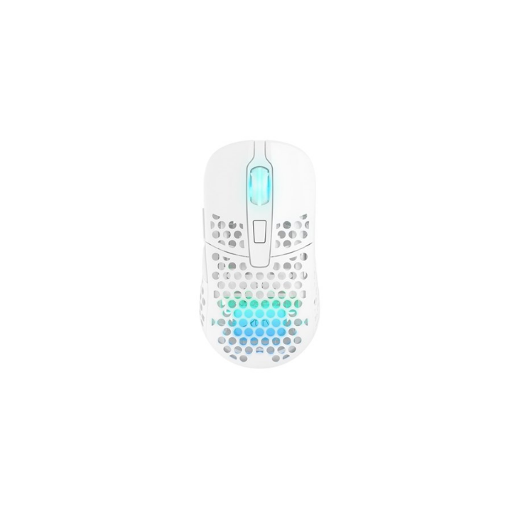 Xtrfy M42 无线 RGB - 白色 - 游戏鼠标 - 光学 - 6 个按钮 - 白色带 RGB 灯