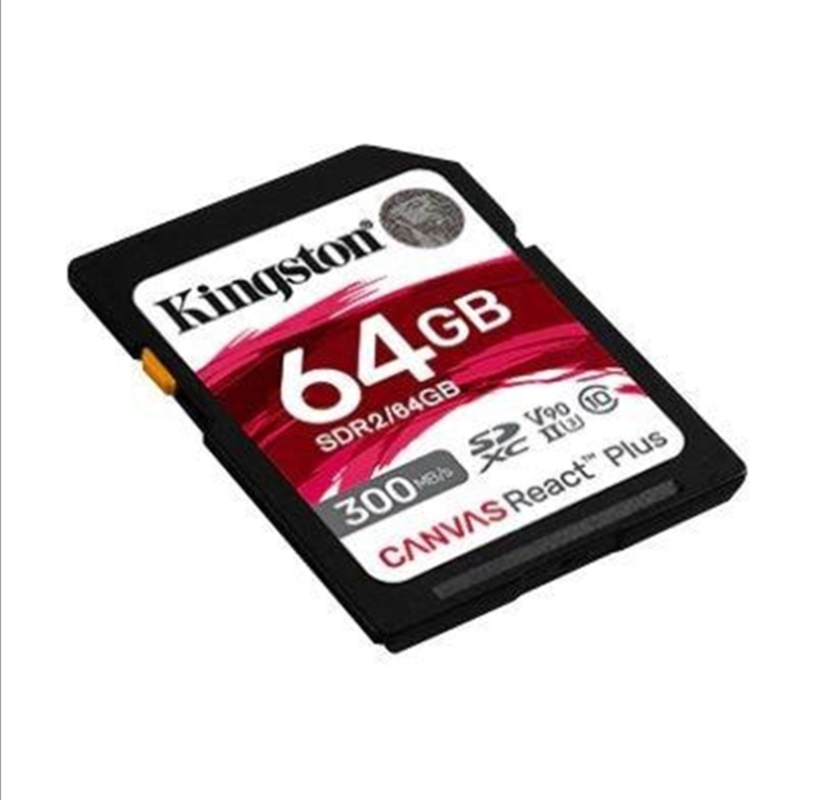 Kingston Canvas React Plus - 300MB/s - 64GB