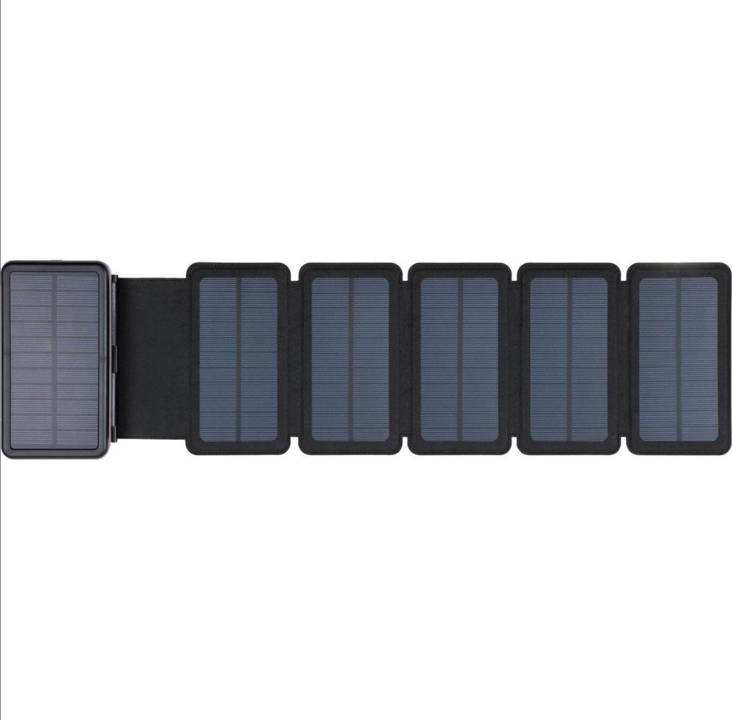 Sandberg Solar 6-Panel Powerbank 20000 PowerBank - Svart - 20000 mAh