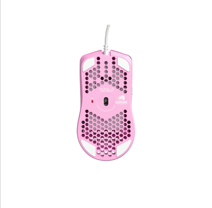 Glorious Model O - Pink - Forge Limited Edition - Gaming mouse - Optic - 6 buttons - Pink