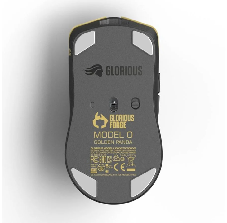 Glorious Model O PRO - Wireless - Golden Panda - Forge - Gaming mouse - Optic - 6 buttons - Gold