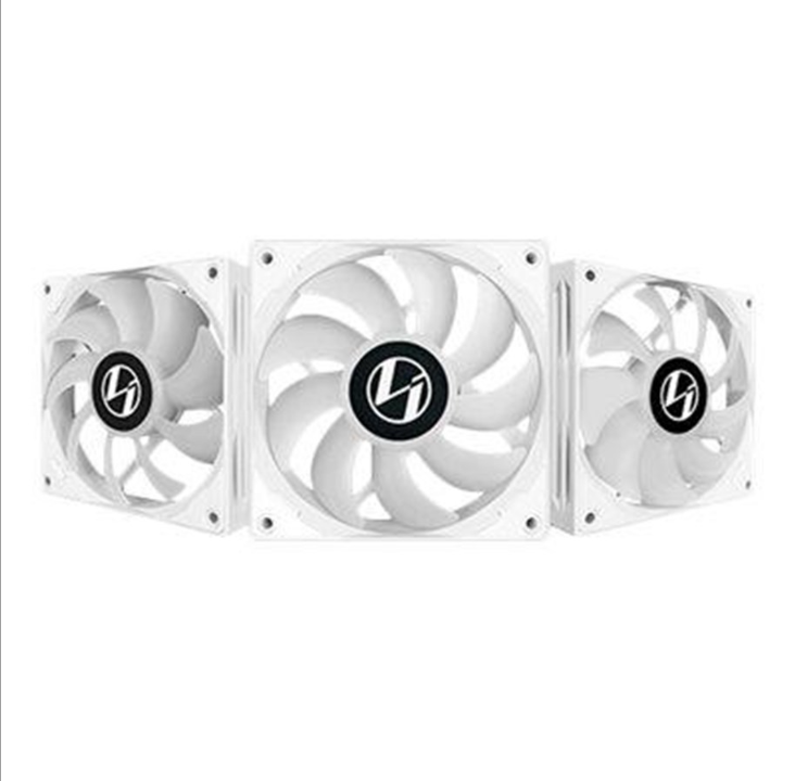 Lian Li ST120 High Static Pressure (3-pack) - Chassis fan - 120mm - White with RGB light - 32 dBA