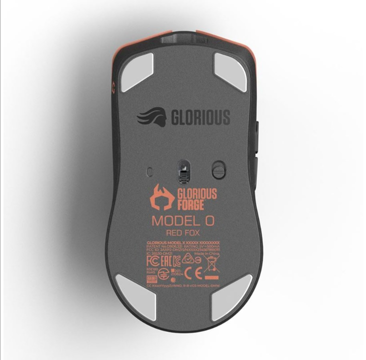 Glorious Model O PRO - لاسلكي - Red Fox - Forge - ماوس ألعاب - بصري - 6 أزرار - R؟d